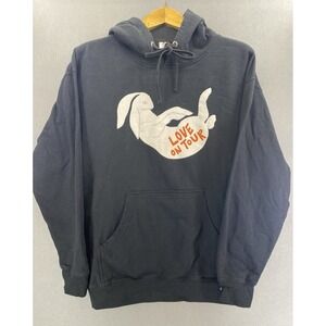 Harry Styles Men's Large Hoodie Sweatshirt LOVE ON TOUR Black‎
